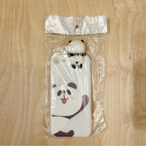 3D Panda Phone Case for iPhone 7, iPhone 8, SE (2020) Soft TPU Silicone NEW - Picture 7 of 8